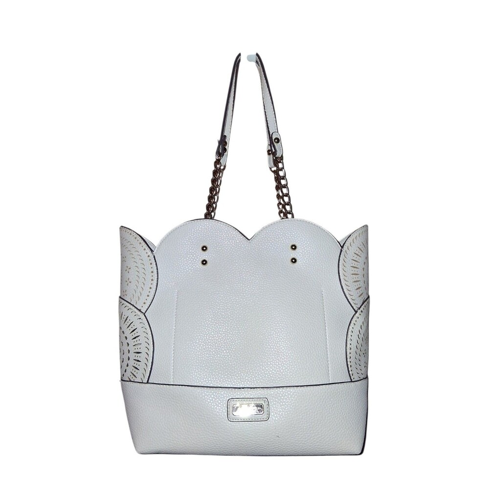 Jessica Simpson Gardenia Purse Tote Scallop Design